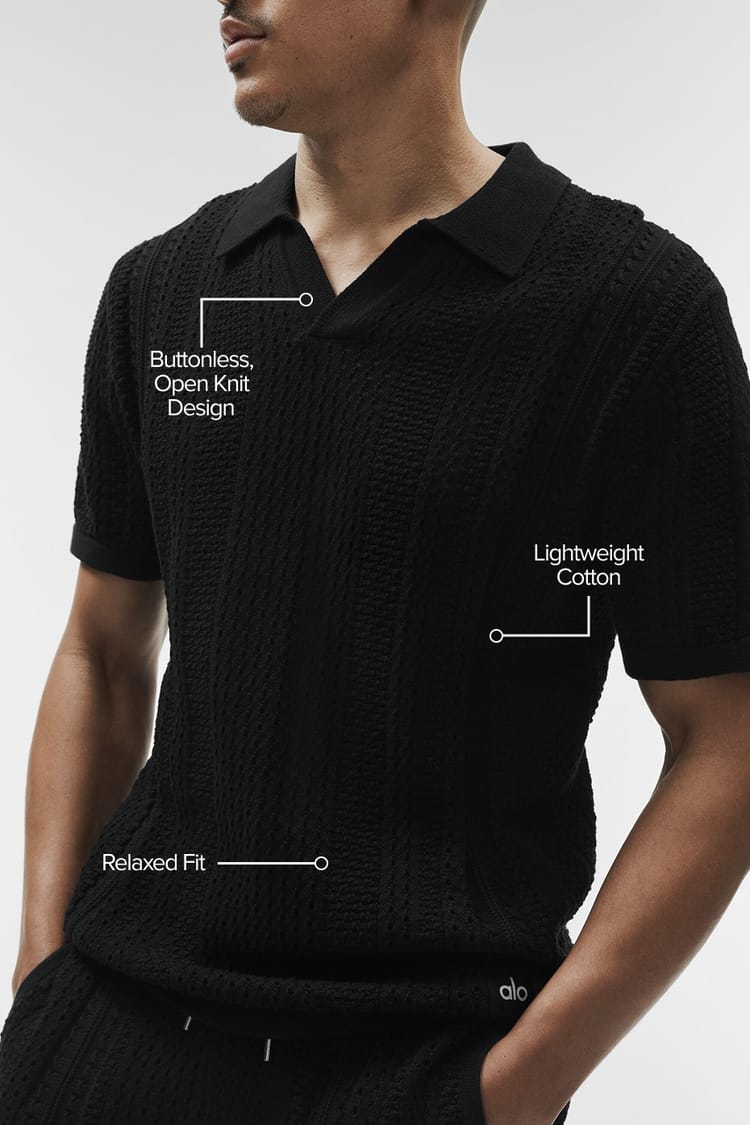 Coastline Knit Short Sleeve Polo