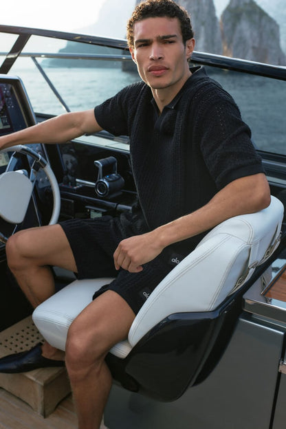 Coastline Knit Short Sleeve Polo