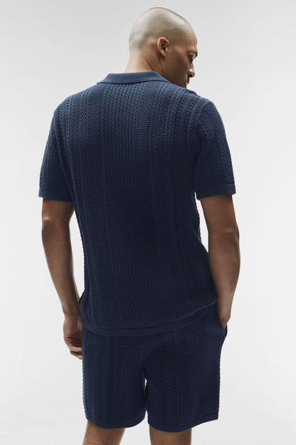 Coastline Knit Short Sleeve Polo