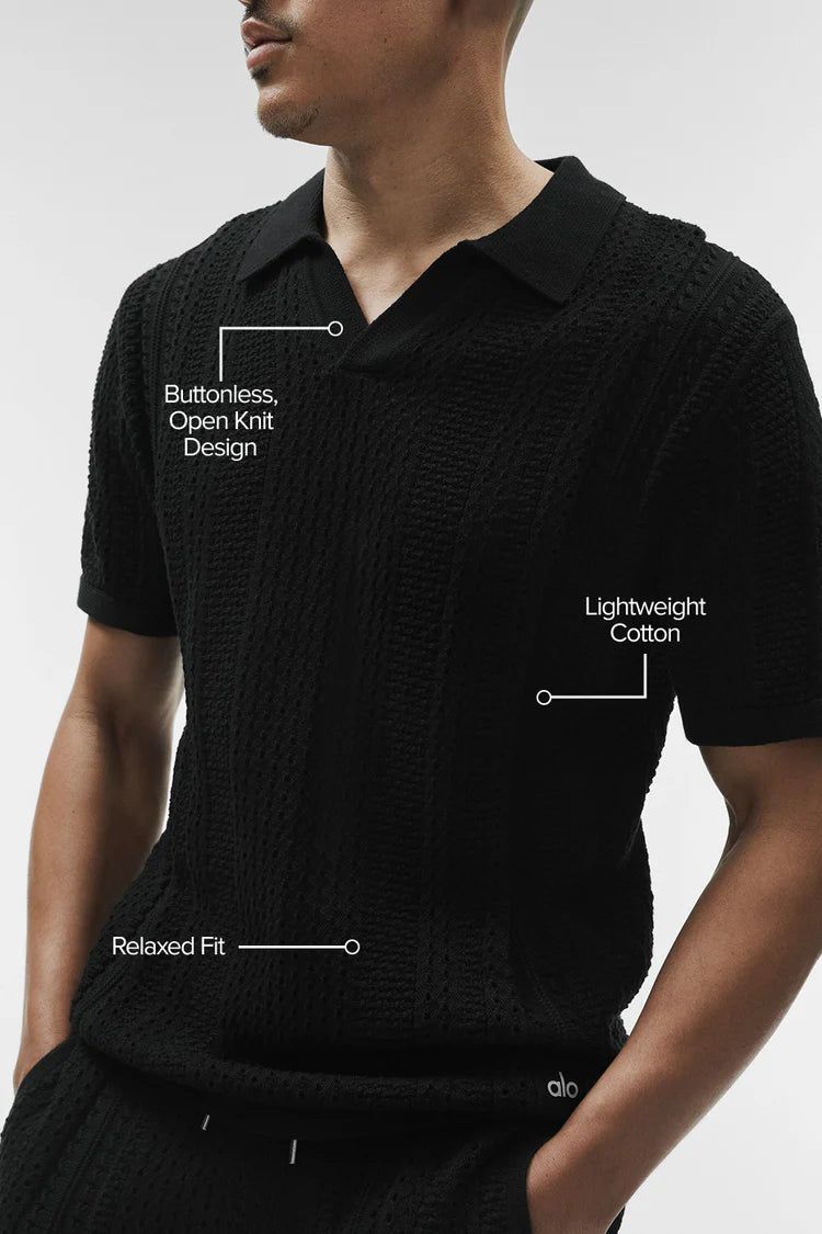 Coastline Knit Short Sleeve Polo