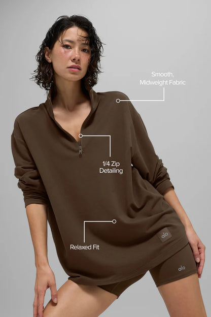 Double Take Long Sleeve 1/4 Zip