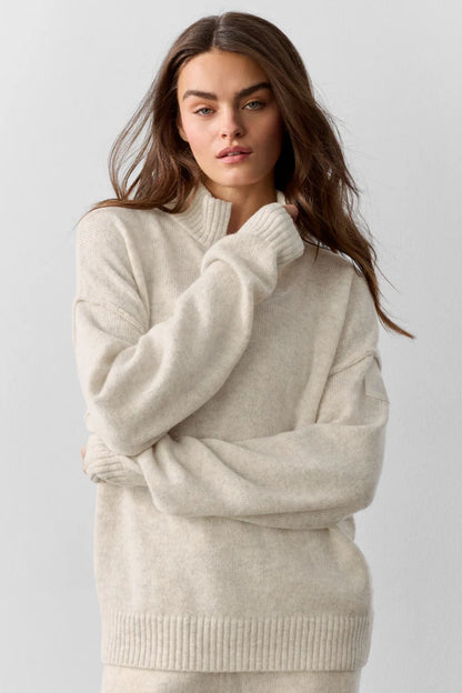Wool Cashmere New Class 1/4 Zip Pullover