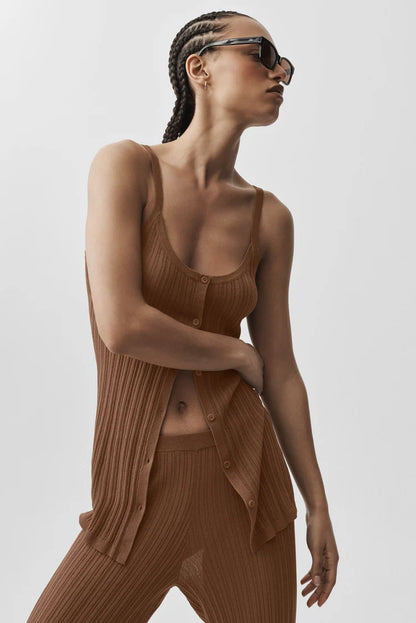 Sweater Sunlit Button Down Tank