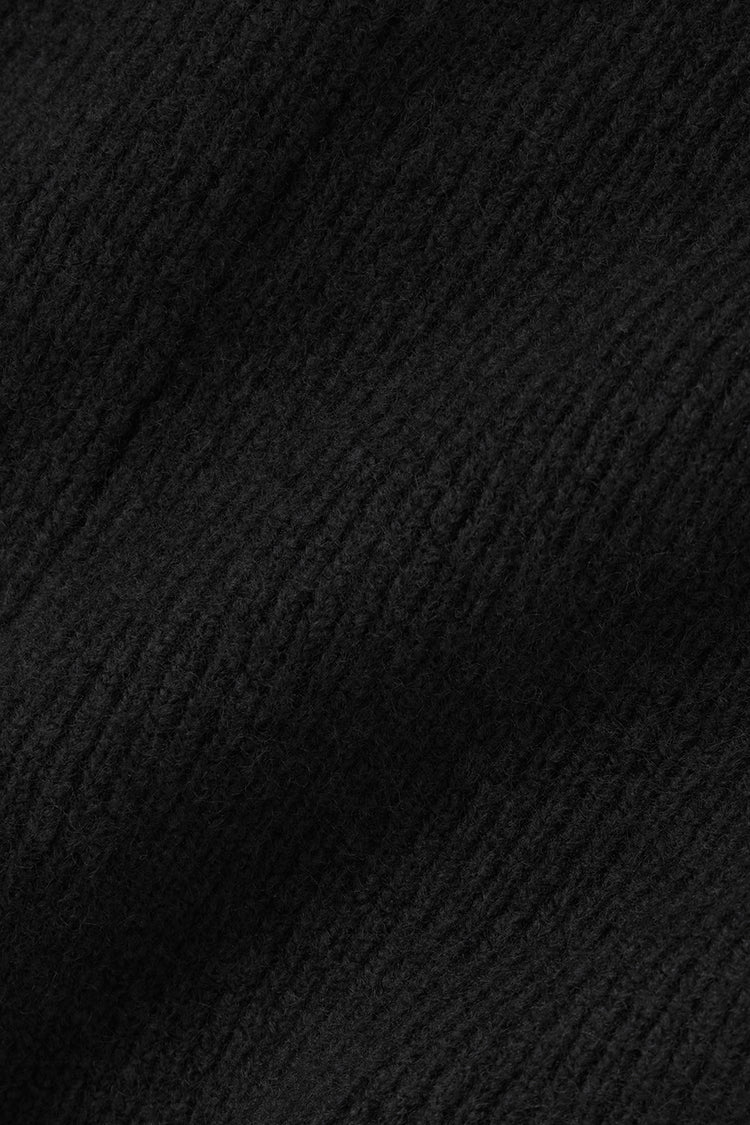 Wool Cashmere Ribbed Noble Crewneck Sweater