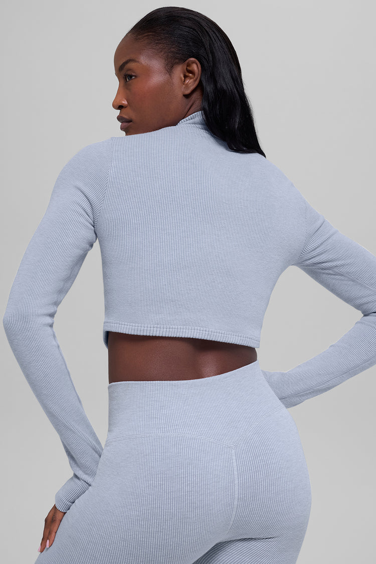 Seamless Two Tone Rib Jacket