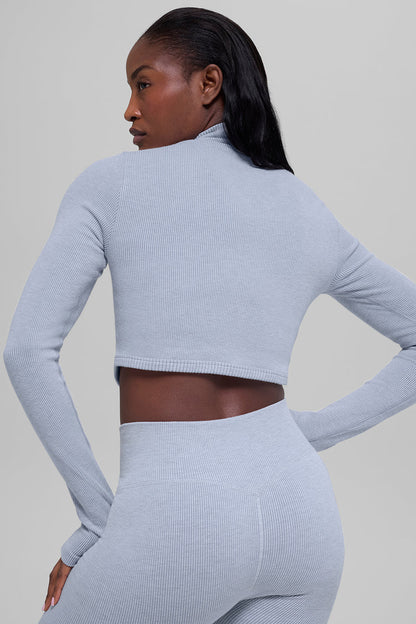 Seamless Two Tone Rib Jacket