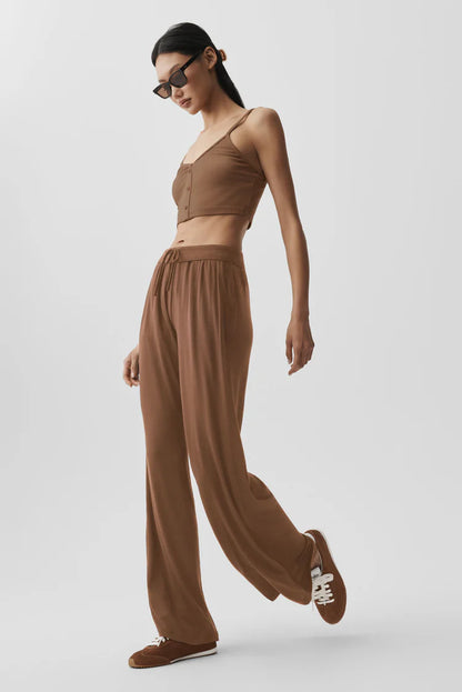 Semi-Sheer Delicate Lounge Flare Pant
