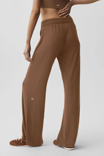 Semi-Sheer Delicate Lounge Flare Pant
