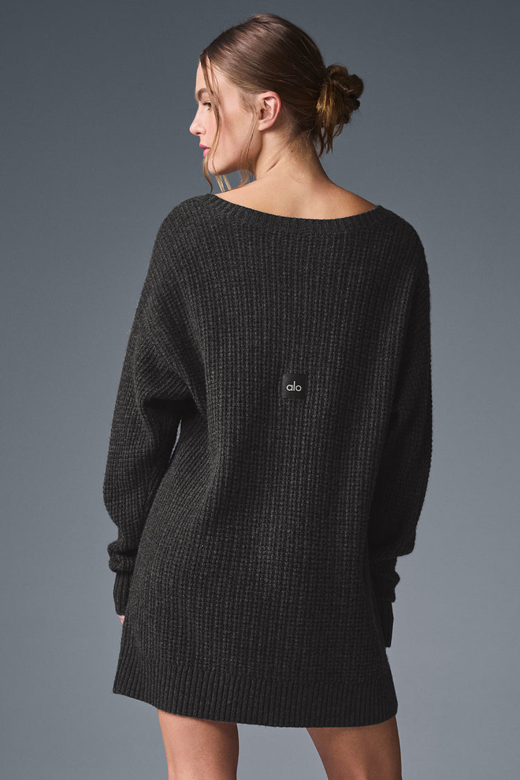 Cashmere Plush Waffle Dress