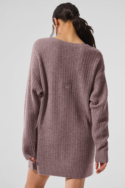 Cashmere Plush Waffle Dress