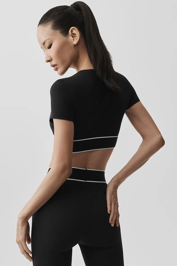 ALO Softsculpt Amp It Up Short Sleeve Bra