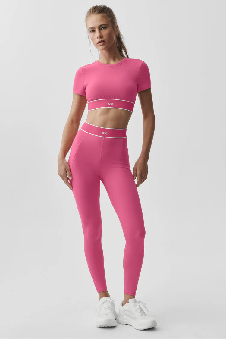 ALO Softsculpt Amp It Up Short Sleeve Bra